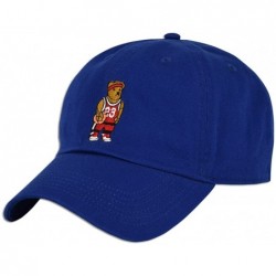 Baseball Caps Basketball Teddy 23 Embroidered Cap Hat Dad Adjustable Polo Style Unconstructed - Royal - CF182H7QSNK $16.84