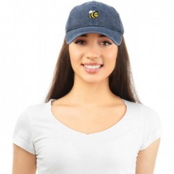 Baseball Caps Bumble Bee Baseball Cap Dad Hat Embroidered Womens Girls - Washed Navy Blue - CH18W37CZOY $17.84