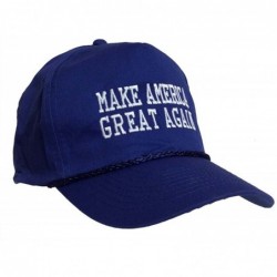 Baseball Caps Donald Trump 2016 Make America Great Again Embroidered Rope Hat - Royal - CI12NVFGKKP $30.10