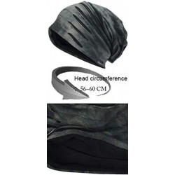 Skullies & Beanies Men's Chic Striped Thin Baggy Slouch Summer Beanie Skull Cap Hat - 9a-navy - CI1987GYO8E $18.79