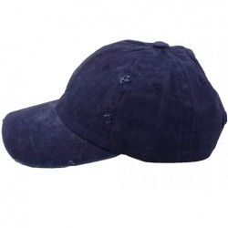 Baseball Caps Washed Ponytail Hats Pony Tail Caps Baseball for Women (Blue) - CC18IISKTW3 $12.71