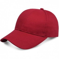 Baseball Caps Classic Polo Baseball Cap Ball Hat Adjustable Fit for Men and Women - Red2 - CS18WE6E08Q $12.64