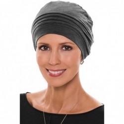 Skullies & Beanies Bamboo Couture Cap- Cancer Headwear for Women - Charcoal - C412CIVLNPB $41.57
