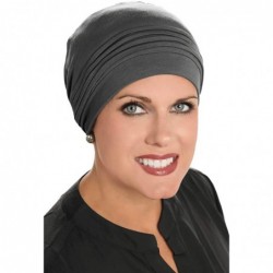 Skullies & Beanies Bamboo Couture Cap- Cancer Headwear for Women - Charcoal - C412CIVLNPB $32.46