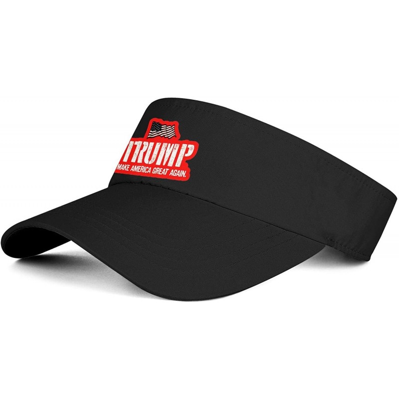 Visors Trump 2020 Men's/Women's Top Level No-top Sun Visor Hat Cool Hats - Trump 2020-11 - C018WZ6429Y $22.95