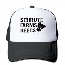 Skullies & Beanies Cap Schrute Farms Beets Adjustable Hats - Black - CG186NY6S3K $27.81