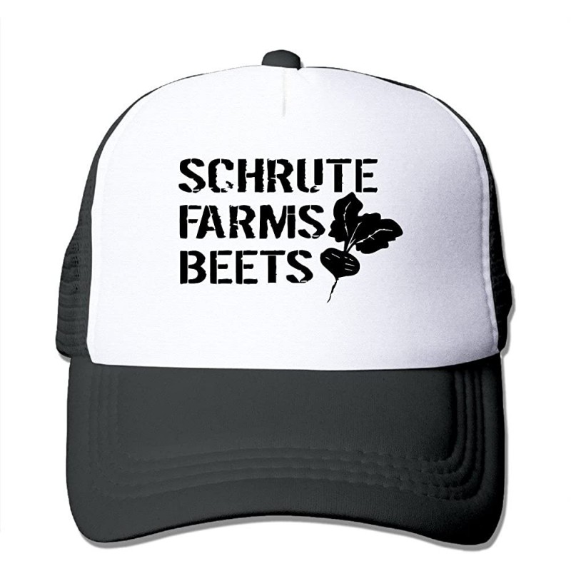Skullies & Beanies Cap Schrute Farms Beets Adjustable Hats - Black - CG186NY6S3K $17.42