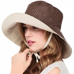 Sun Hats Women's Wide Brim Foldable Sun Hat - Beige - C811AZ6G0SL $19.45