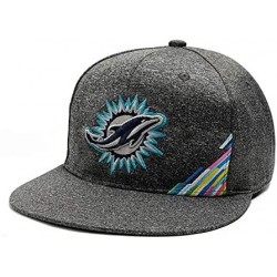 Baseball Caps 100 Commemorative Team Adjustable Baseball Hat Mens Sports Fit Cap Classic Dark Grey Design - Miami Dophins - C...