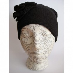 Skullies & Beanies Winter Hat for Women and Girls Slouchy Beanie Warm Hat Ski Beanie M-91 - Black - C511B2NO8BN $20.77
