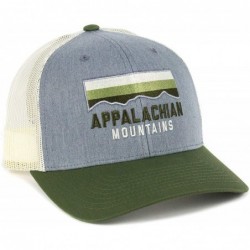 Baseball Caps Classic Appalachian Mountains Trucker Hat - Heather Gray/ Birch/ Olive - CZ18ZZOK8R5 $67.01