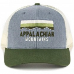 Baseball Caps Classic Appalachian Mountains Trucker Hat - Heather Gray/ Birch/ Olive - CZ18ZZOK8R5 $38.40