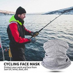 Balaclavas Unisex PCS Face Mask Protection - Dark Grey(with Filters) - C91984444O7 $23.68