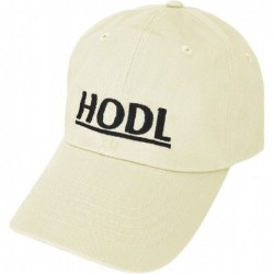Baseball Caps Cryptocurrency Hats HODL Dad Caps Blockchain Ethereum Bitcoin Litecoin - Beige - CB189TKU7YM $23.16