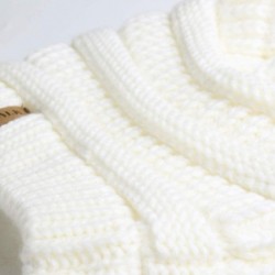 Skullies & Beanies Winter Slouchy Beanie Hats Women Fleece Lined Warm Ski Knitted Pom Pom Hat - 06-white - CQ18ULUNIIL $29.26