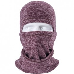 Balaclavas Balaclava Ski Face Mask for Women Kids Men- Winter Neck Warmer Windproof Fleece Hood for Snowboarding - Coffee - C...