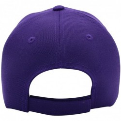 Baseball Caps Classic Baseball Hat Custom A to Z Initial Team Letter- Purple Cap White Black - Letter a - C718NY7HDD9 $16.75