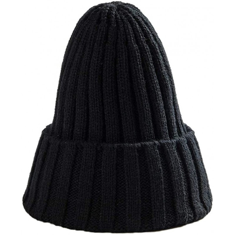 Skullies & Beanies Winter Knit Beanie Cap Ski Hat Casual Hats Warm Caps for Men Women - A - CP18ILAT8L7 $13.08