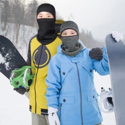 Balaclavas Balaclava-Ski Mask Knit Thicken Winter Warmer Windproof Cold Weather Face Mask - Black - CL186570Z5K $12.39