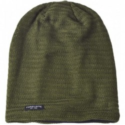 Skullies & Beanies Men's Slouchy Beanie Knit Crochet Rasta Cap for Summer Winter - Green - CB12LUZGD6P $24.33