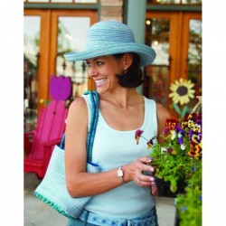 Sun Hats Women's Sydney Sun Hat - Lightweight- Packable- Modern Style- Designed in Australia - Denim - CH1126O9T2Z $70.03