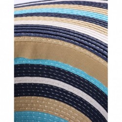 Sun Hats Women Colorful Stripes Wide Brim Straw Panama Hat-Roll Up Hat Fedora Beach Sun Hat for Women Summer Hats UPF50+ - C4...