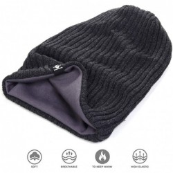 Skullies & Beanies Mens Slouchy Beanie Hat Summer Oversized Knit Cap for Women Winter Skull Cap B309 - Dark Grey - C518XEY7WO...