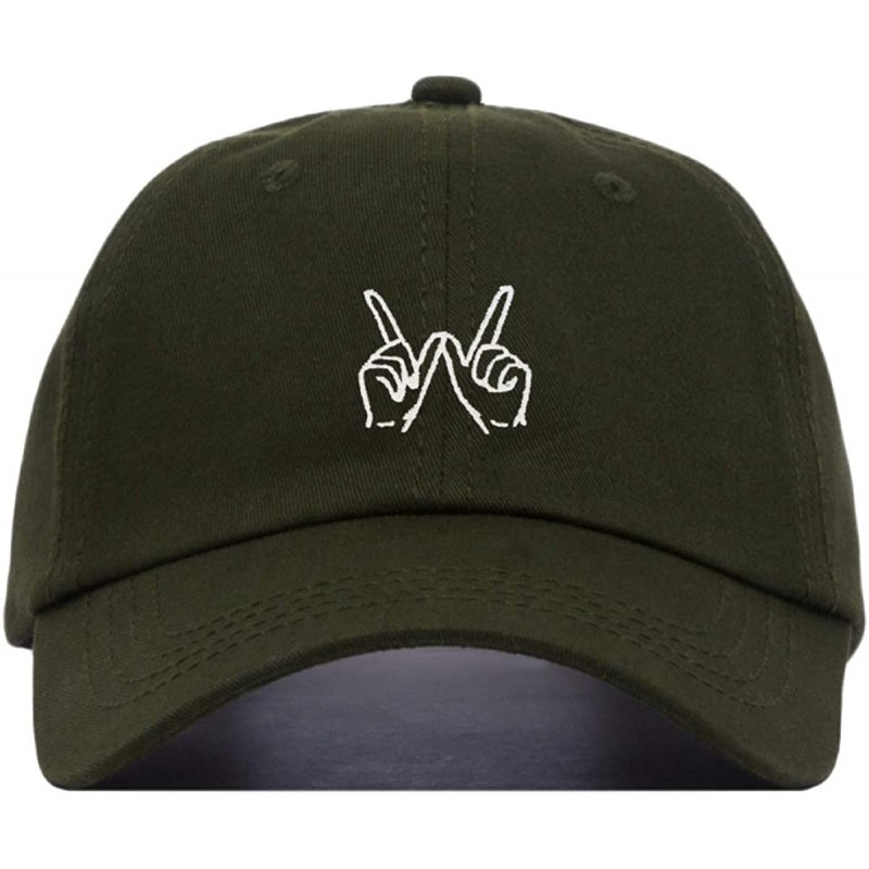 Baseball Caps Whatever Baseball Embroidered Unstructured Adjustable - Olive - C718NNQ4Q32 $27.42
