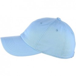 Baseball Caps Unisex Classic Blank Low Profile Cotton Unconstructed Baseball Cap Dad Hat - Light Blue - CD18ROZCECO $14.73