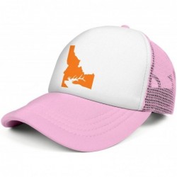 Baseball Caps Baseball Cap Idaho State Elk Hunting Snapbacks Truker Hats Unisex Adjustable Fashion Cap - Pink-1 - CF194EOADYH...