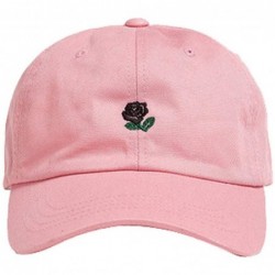 Sun Hats Unisex Embroidery Baseball Cap Dad Hat Boys Girls Hip Hop Hats Sport Sun Hat - Pink - CG193Y6WERS $11.69