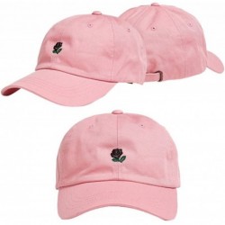 Sun Hats Unisex Embroidery Baseball Cap Dad Hat Boys Girls Hip Hop Hats Sport Sun Hat - Pink - CG193Y6WERS $11.69