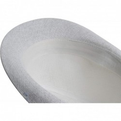 Fedoras Fedora Hats for Men & Women Tribly Short Brim Summer Paper - 02 - White - CG18W4ZK8Z6 $16.92