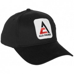 Sun Hats Allis Chalmers Solid Black Hat - C511GZA9DL7 $38.48