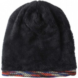 Skullies & Beanies Beanie Hat for Women Slouchy Winter Warm Hats Knit Thick Skull Cap - Et-m045-rd+bu - CO18YYA9ALG $26.09