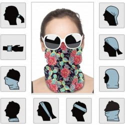 Balaclavas Personalized Face Covering Balaclava-Headband Neck Gaiter- Seamless Face Cover Bandanas for Woman - Style 19 - C11...