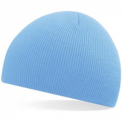 Skullies & Beanies Pullon Beanie from Choose from 11 Colours - Black - CU11JZ07T6V $17.26