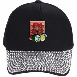 Baseball Caps Hat - Adjustable Women's Cap (Rhinestone) - C318HARWL4Y $50.14