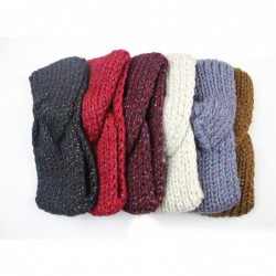 Headbands Winter Ear Warmer Headwrap Crochet Knit Hairband(n122) - Wine Red - CC120CA3MY9 $32.37