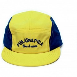 Baseball Caps The Fresh Prince of Bel Air Philadelphia Born & Raised Hat Yellow/Royal Cap - CR18IKX8XXC $32.56