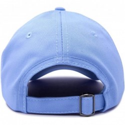 Baseball Caps Initial Hat Letter B Womens Baseball Cap Monogram Cursive Embroidered - Light Blue - CQ18TRL06XL $17.74