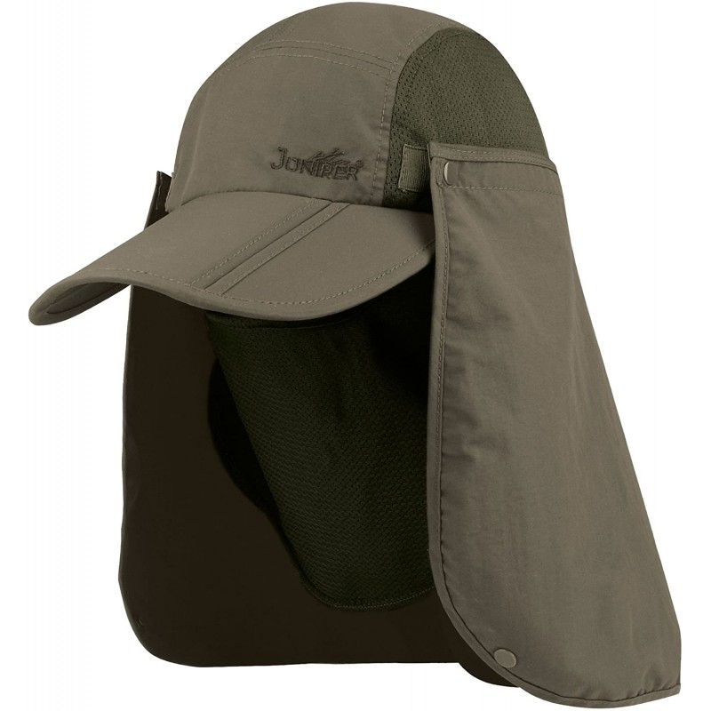 Sun Hats Taslon UV Folding Bill Cap - Olive - CE11LV4GZGJ $27.25