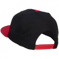 Baseball Caps Lunar NASA Patched Two Tone Snapback - Red Black - CL1208E8EY3 $32.82