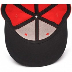 Baseball Caps Baseball Hats Victory-Motorcycle- All Cotton Snapback Flatbrim Hip Hop Cap - Red-100 - C118ULE8Z7I $24.48