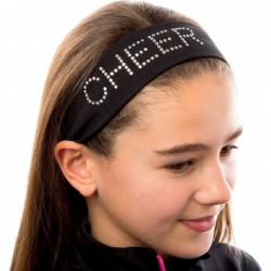 Headbands Cheer Rhinestone Cotton Stretch Headband - Pink Zebra - CT11L60D075 $13.80