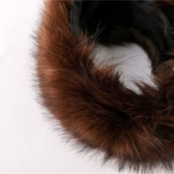 Cold Weather Headbands Faux Fur Headband for Women Winter Earwarmer Earmuff Hat Ski - Brown - C818ECRRM2I $12.98