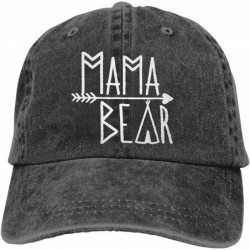 Baseball Caps Unisex Mama Bear Denim Hat Adjustable Washed Dyed Cotton Dad Baseball Caps - Print Logo Black 01 - C918R0KZEXK ...