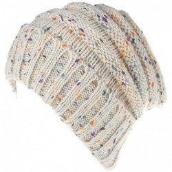 Skullies & Beanies Fashion Womens Winter Warm Knit Crochet Ski Hat Braided Turban Headdress Cap - Beige - CG1867XZKEQ $23.43