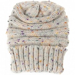 Skullies & Beanies Fashion Womens Winter Warm Knit Crochet Ski Hat Braided Turban Headdress Cap - Beige - CG1867XZKEQ $14.48