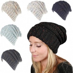 Skullies & Beanies Fashion Womens Winter Warm Knit Crochet Ski Hat Braided Turban Headdress Cap - Beige - CG1867XZKEQ $14.48